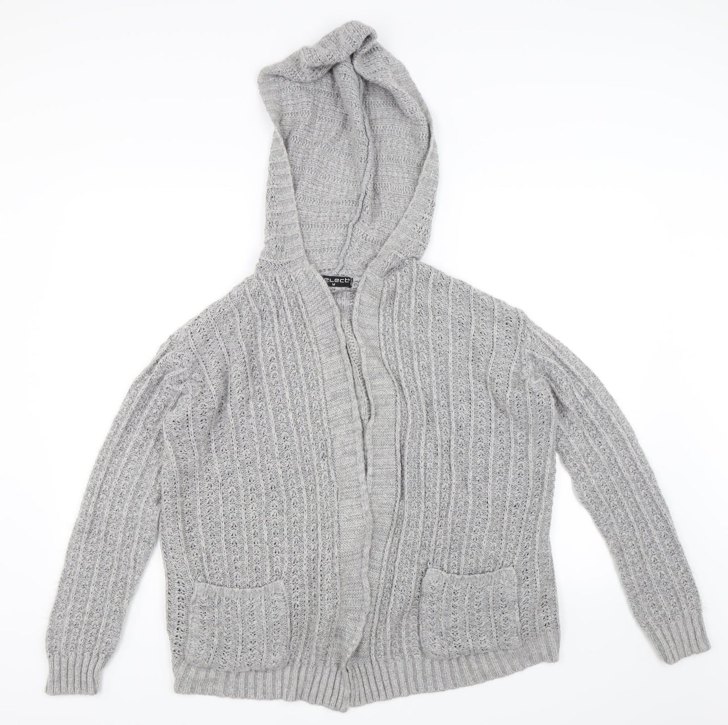 Select Womens Grey   Cardigan Jumper Size M