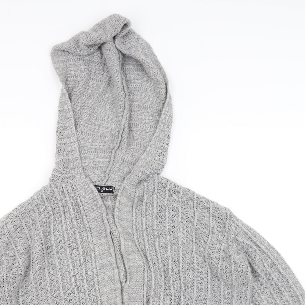 Select Womens Grey   Cardigan Jumper Size M