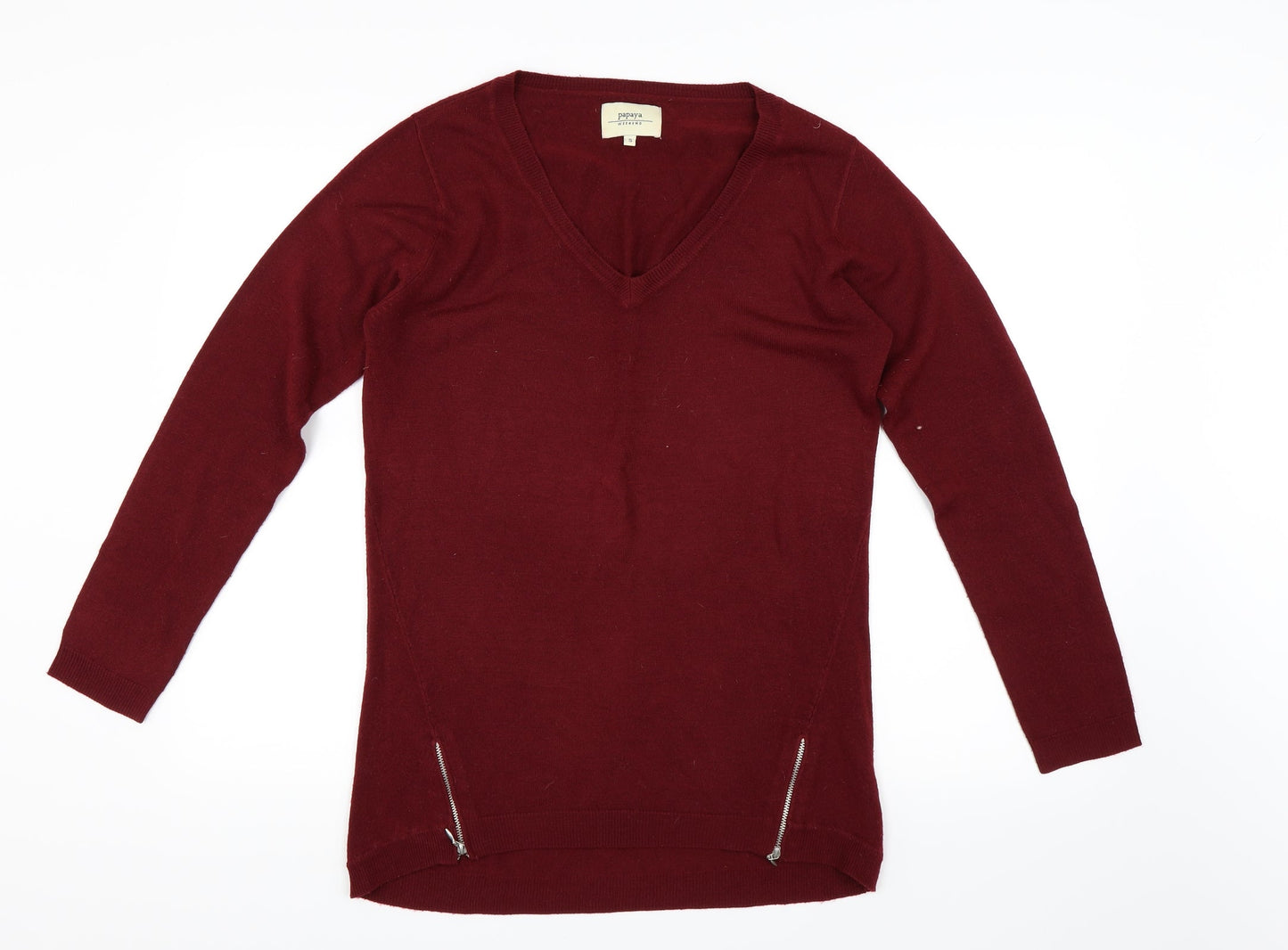 Papaya Womens Red   Pullover Jumper Size S
