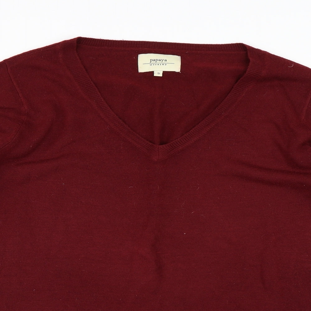 Papaya Womens Red   Pullover Jumper Size S