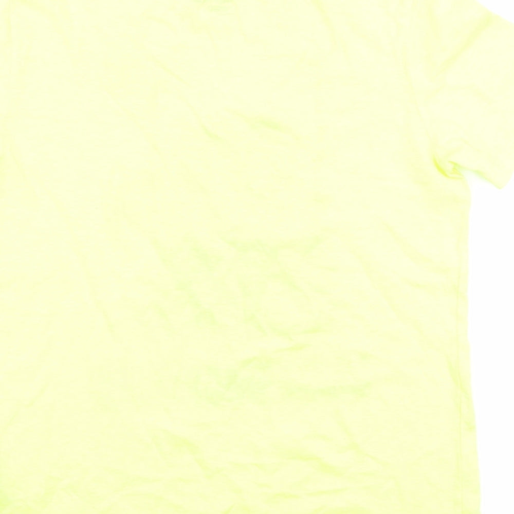 Gap Boys Yellow   Basic T-Shirt Size 8 Years  - graphic neon