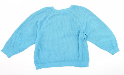 Back view of HONEY women’s black knit jumper one size