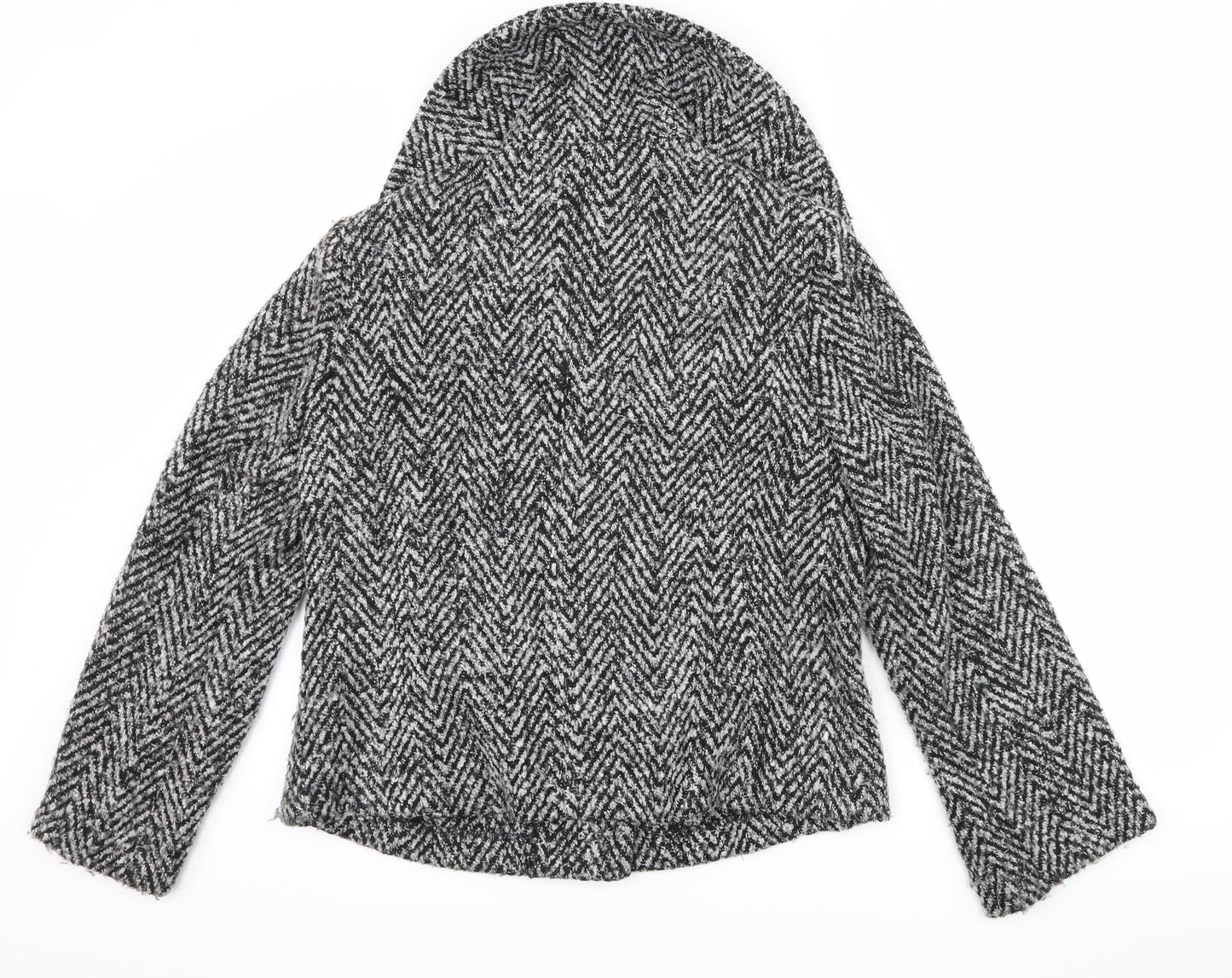 EWM Womens Black Herringbone  Jacket  Size 14