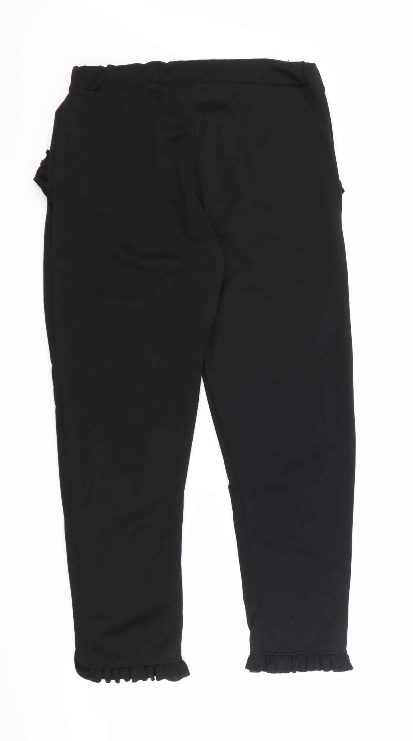Missi London Womens Black   Trousers  Size 12 L23 in