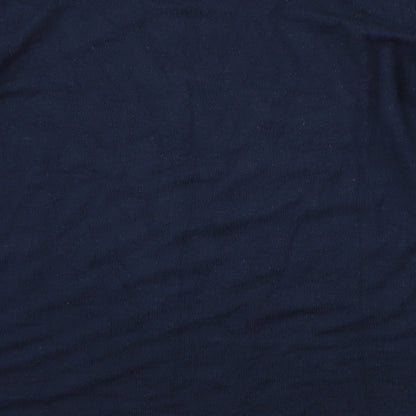 Brand and care label for Next women’s blue jumper, size UK 12