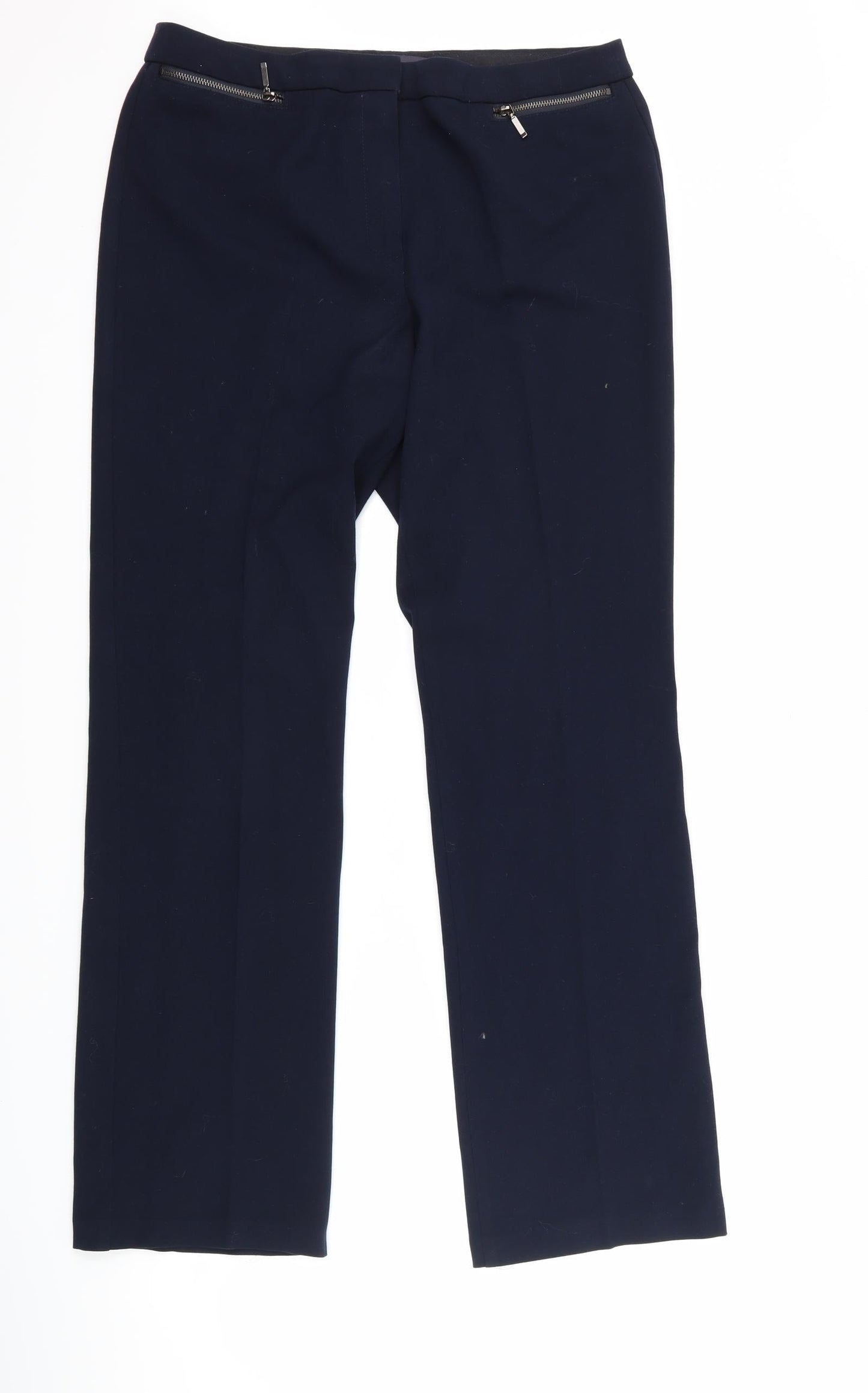 Marks and Spencer Womens Blue   Trousers  Size 12 L28 in