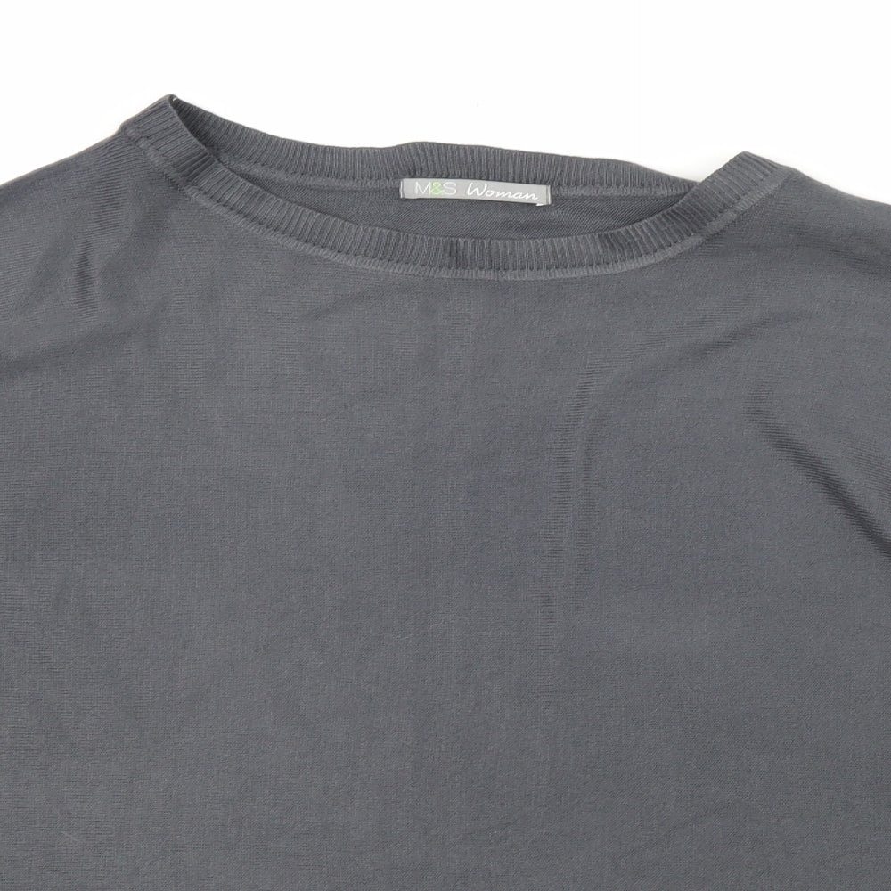 Marks and Spencer Womens Grey   Pullover Jumper Size 12