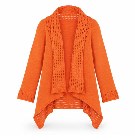Soon Womens Orange   Cardigan Jumper Size M