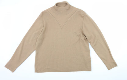 Additional front view of Klass women’s brown jumper, size XL