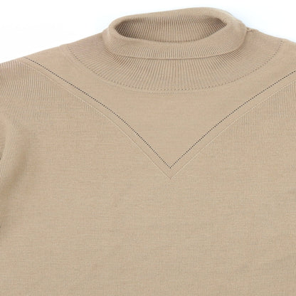Close-up detail of Klass women’s brown jumper, size XL