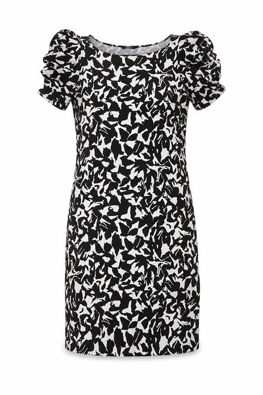 Marks and Spencer Womens Black Floral  A-Line  Size 12