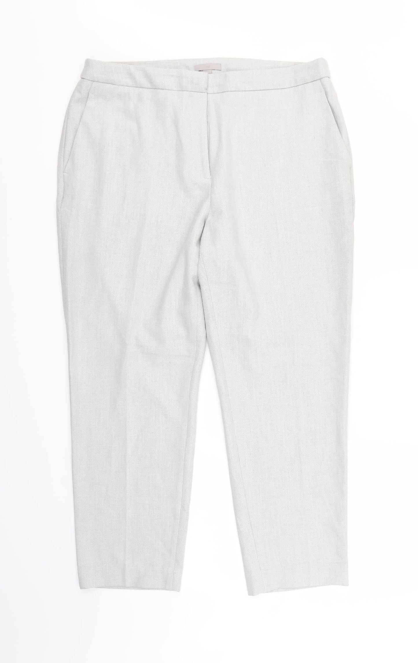 H&M Womens Grey   Trousers  Size 18 L24 in