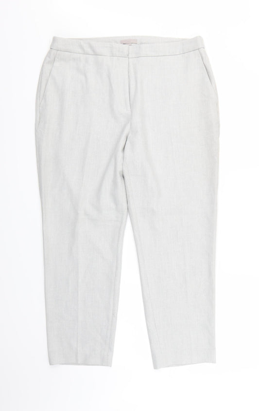 H&M Womens Grey   Trousers  Size 18 L24 in