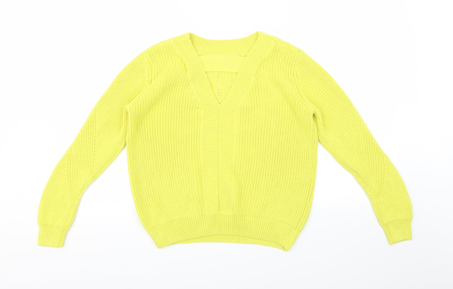 Atmosphere Womens Yellow  Knit Pullover Jumper Size 10