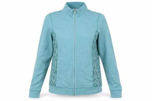 Traidcraft Womens Blue   Full Zip Sweatshirt Size 10