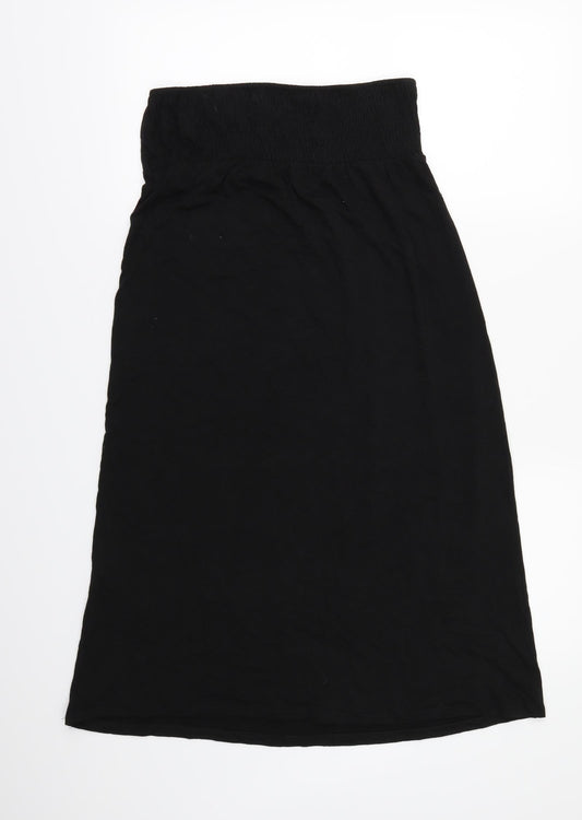 Adini Womens Black Batik  T-Shirt Dress  Size M  - STRAPLESS