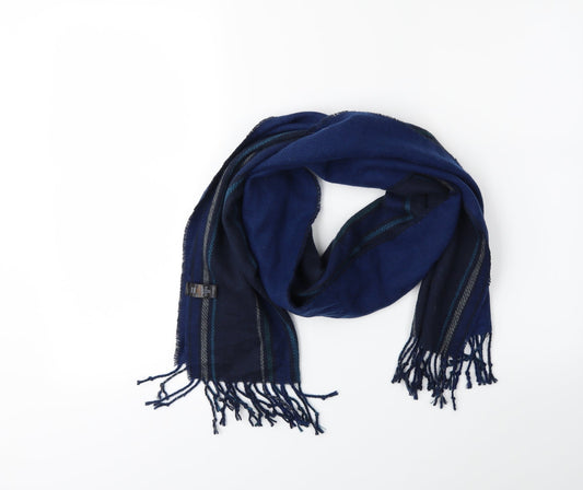 Preworn Mens Black Striped  Scarf  One Size