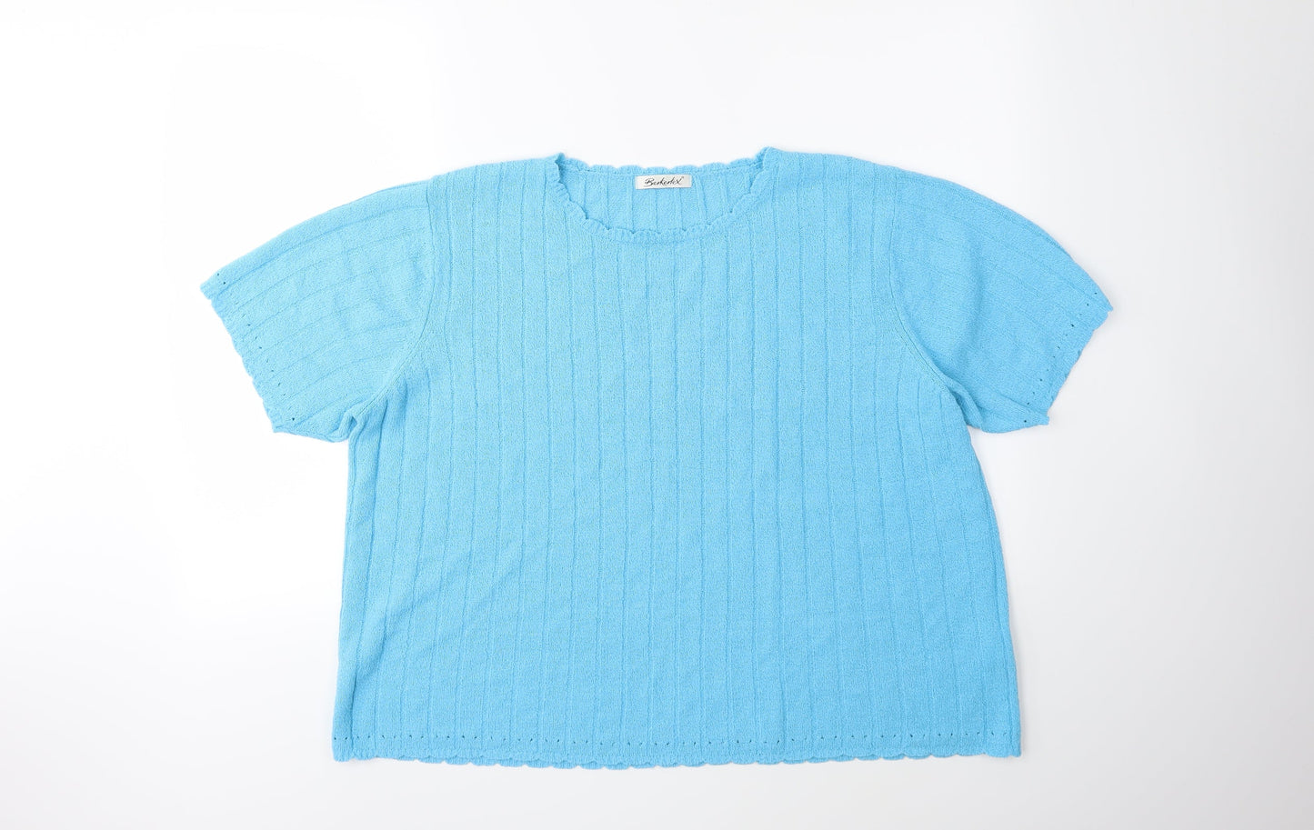 Berkertex Womens Blue  Knit Pullover Jumper Size 18
