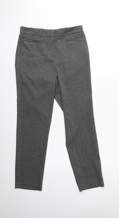 Additional front view of Bonmarché women’s grey trousers, size UK 10, 28-inch leg