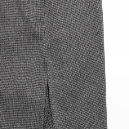 Close-up detail of Bonmarché women’s grey trousers, size UK 10, 28-inch leg