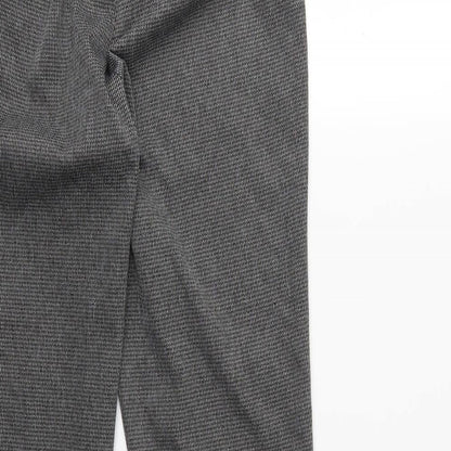 Brand and care label for Bonmarché women’s grey trousers, size UK 10, 28-inch leg