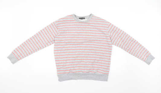Primark Womens Grey Striped  Pullover Jumper Size XS