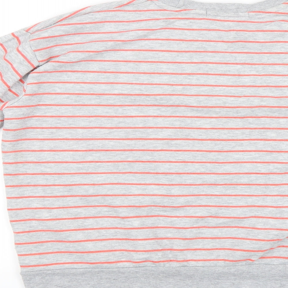 Primark Womens Grey Striped  Pullover Jumper Size XS