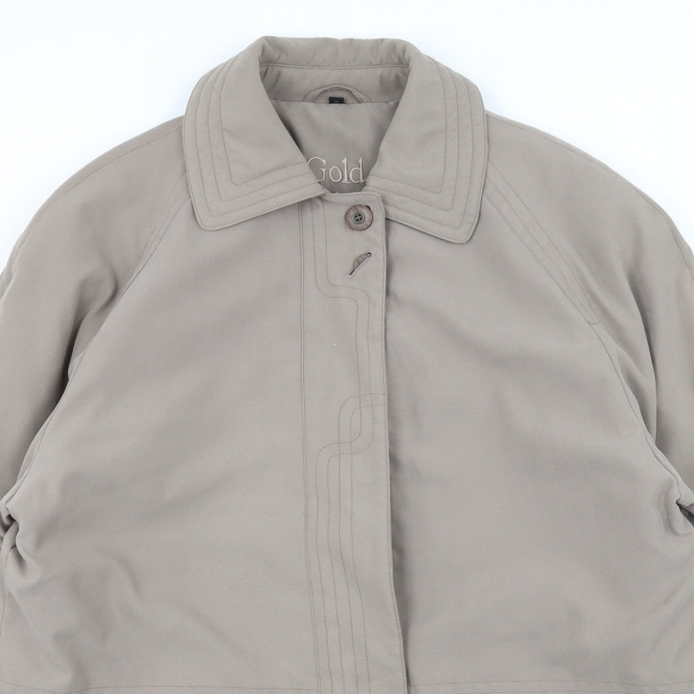 Telemac Womens Grey   Overcoat Coat Size M