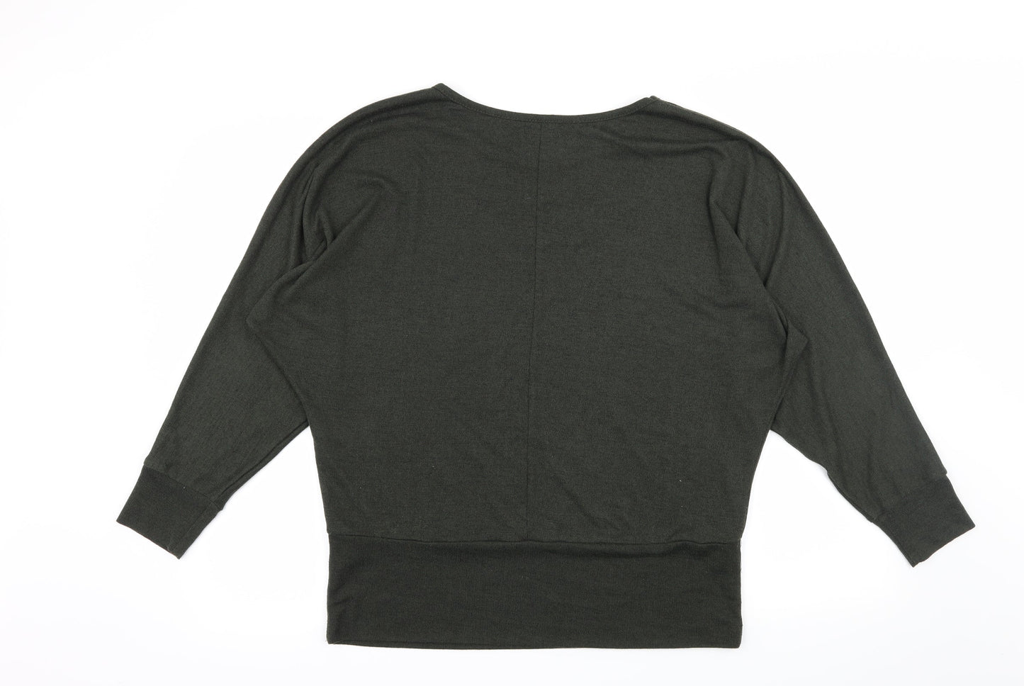 Apricot Womens Green  Knit Pullover Jumper Size M