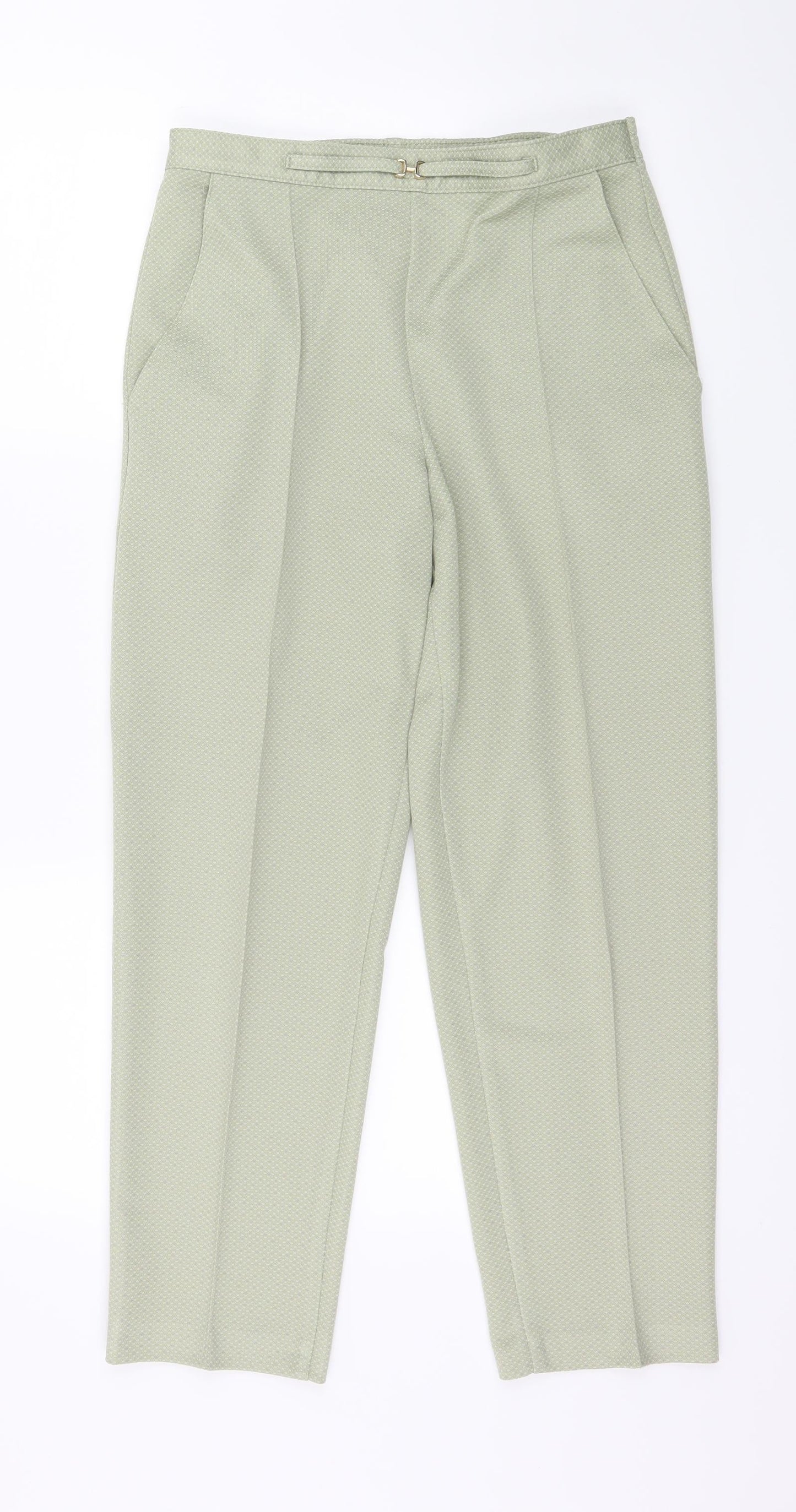 Marks and Spencer Womens Green   Trousers  Size 10 L26 in