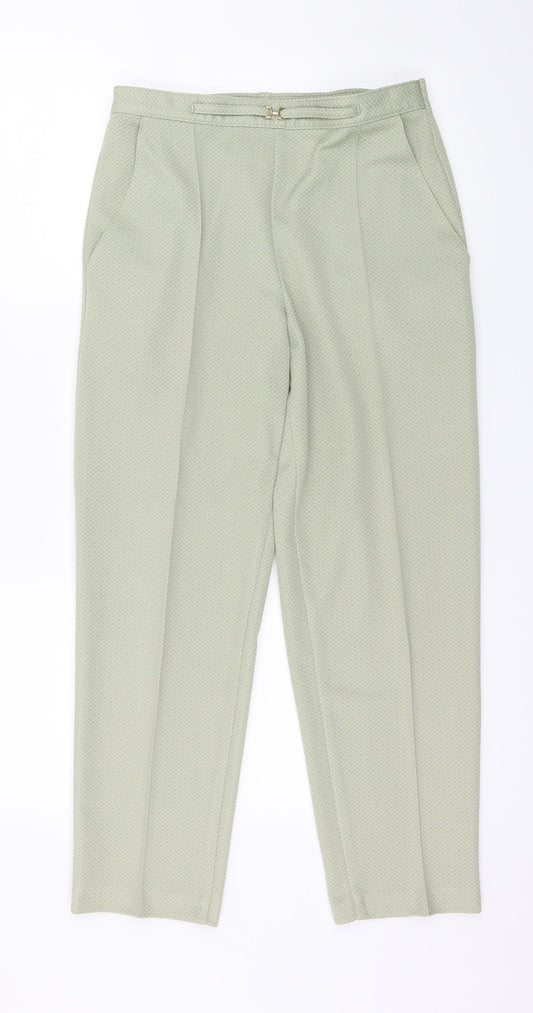 Marks and Spencer Womens Green   Trousers  Size 10 L26 in