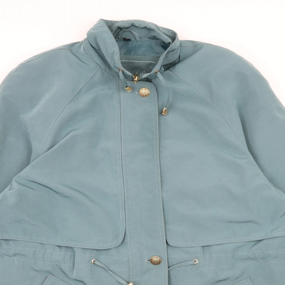 Silkana Womens Blue   Overcoat Coat Size 12