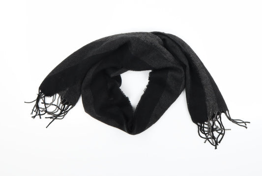Preworn Unisex Black Check   Scarf