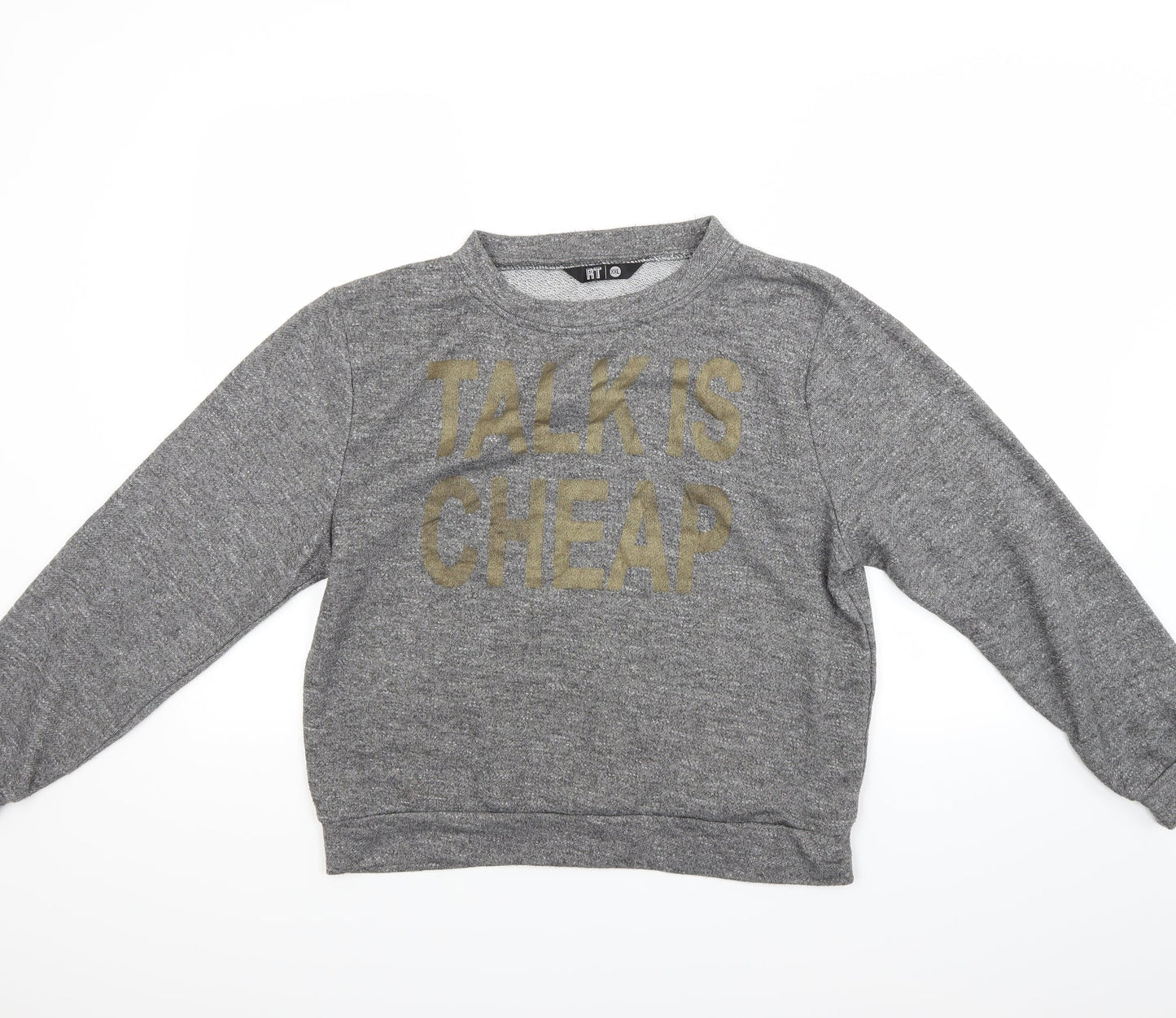 rt Womens Grey   Pullover Sweatshirt Size 2XL