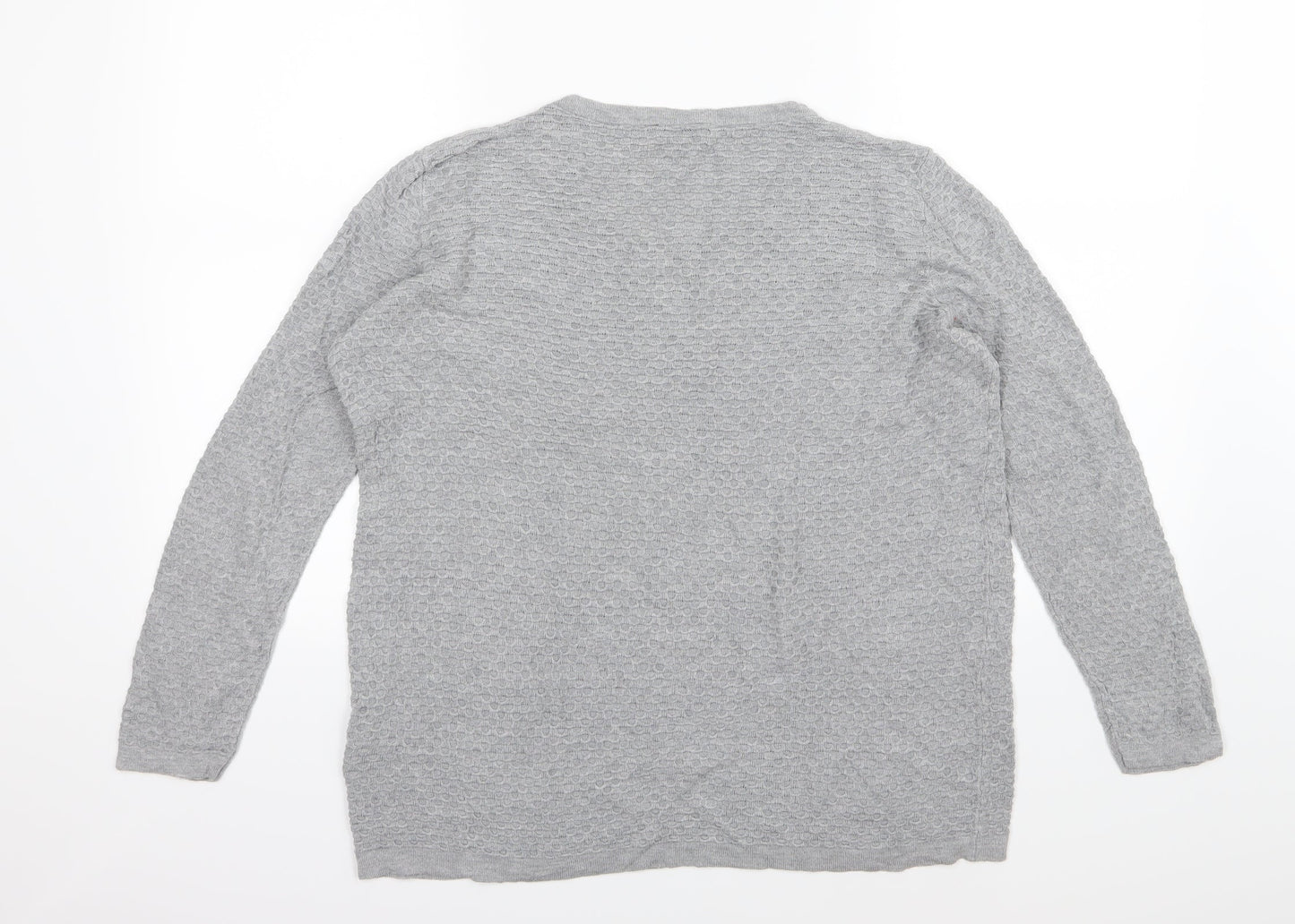 ESMARA Womens Grey  Knit Pullover Jumper Size XL
