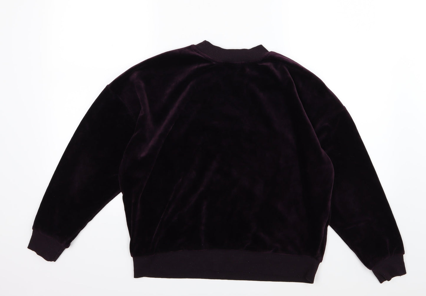 Primark Womens Purple  Velour Pullover Sweatshirt Size XS