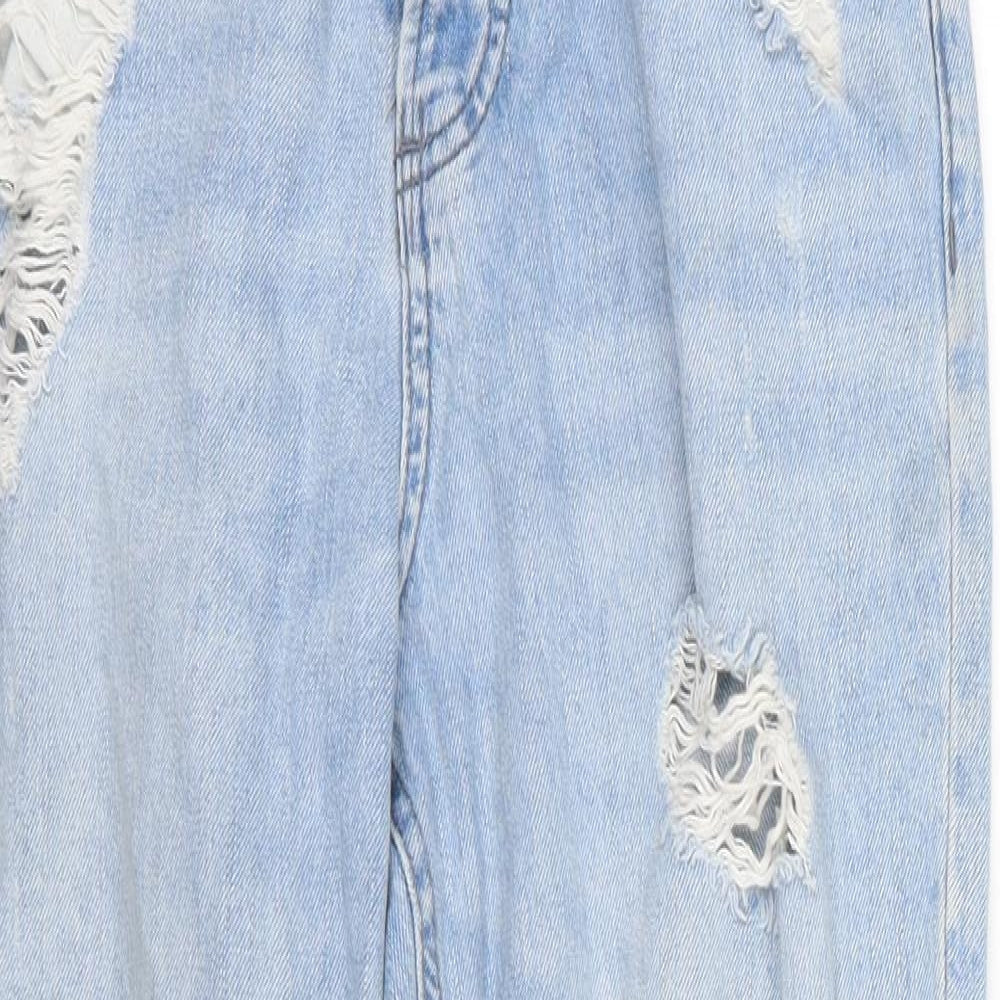 FB sister Womens Blue  Denim Tapered Jeans Size S L26 in - Girlfriend Fit