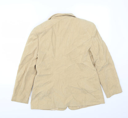 Back view of Gerry Weber women’s beige jacket suit jacket, size UK 38