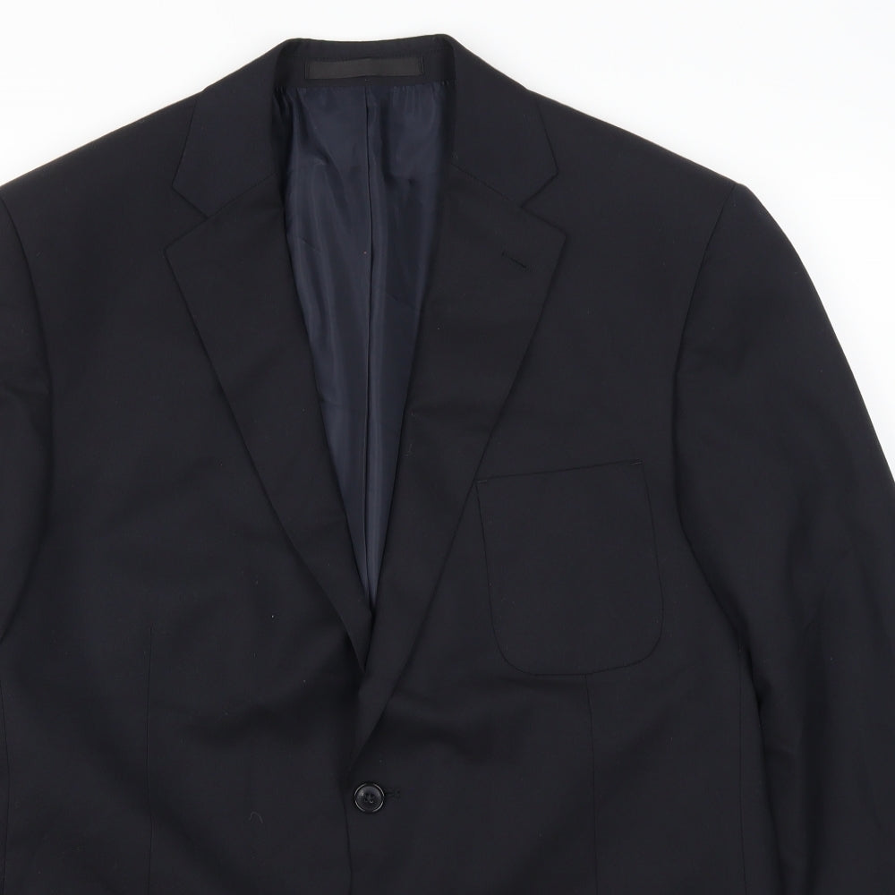 Marks and Spencer Mens Blue   Jacket Suit Jacket Size 42