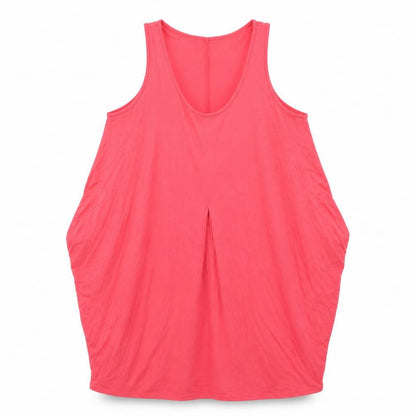 Front view of Topshop women’s pink a-line, size UK 12