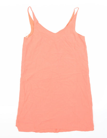 Back view of Topshop women’s pink a-line, size UK 8