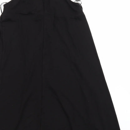 Brand and care label for Mango women’s black a-line, size XS
