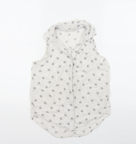 H&M Girls White   Basic Button-Up Size 12 Years