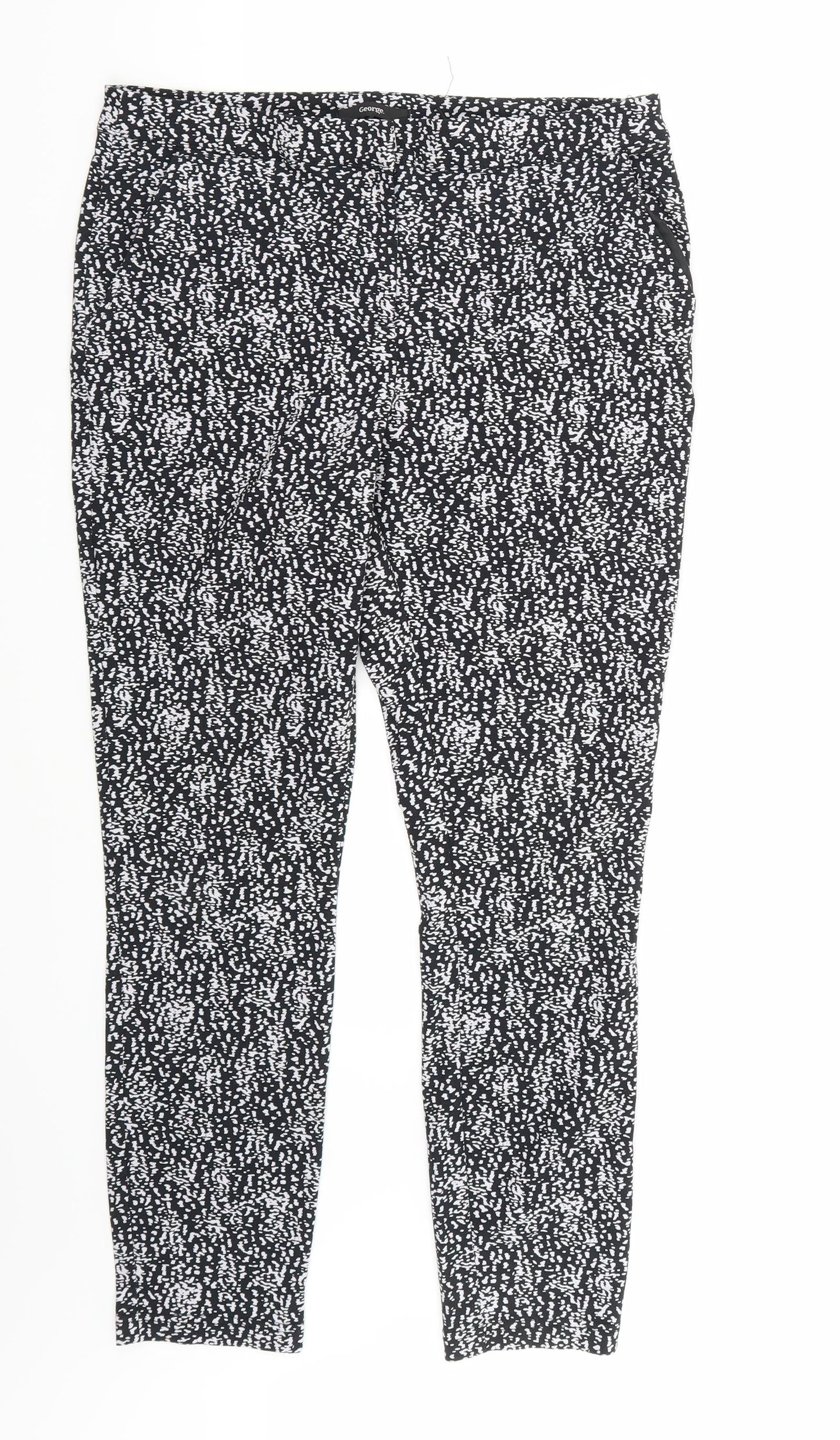 George  Womens Black   Trousers  Size 14 L27 in