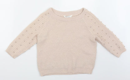 Additional front view of Diamonds women’s pink jumper, size UK 12