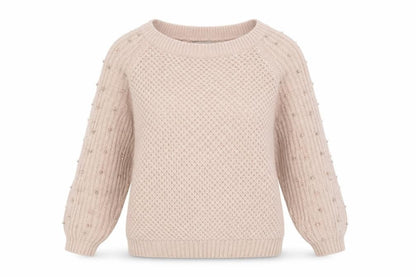 Front view of Diamonds women’s pink jumper, size UK 12