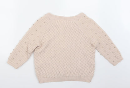 Back view of Diamonds women’s pink jumper, size UK 12