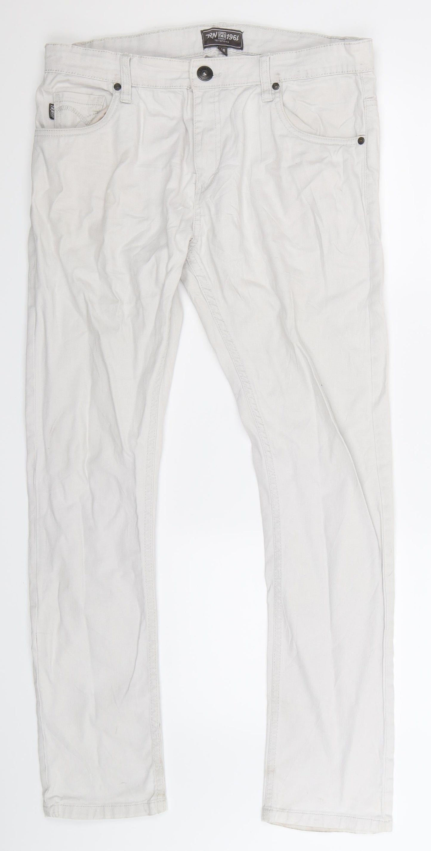 Terranova Womens Grey  Denim Skinny Jeans Size 14 L30 in