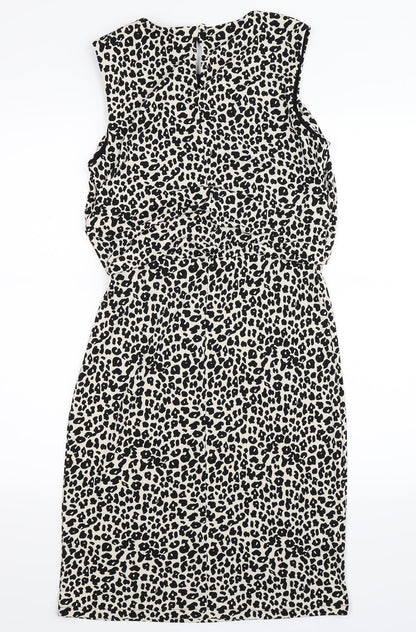 Back view of Next women’s multicoloured animal print bodycon, size UK 8