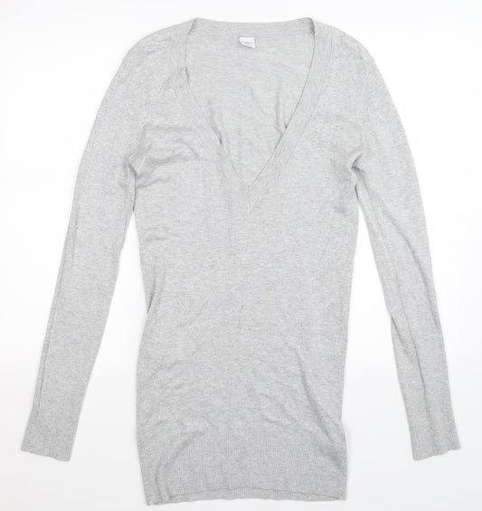 New Look Womens Grey  Knit Pullover Jumper Size 12